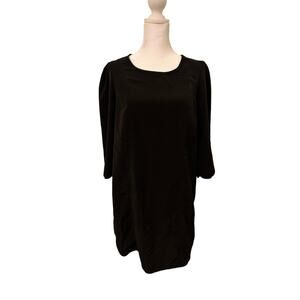 🖤✨ Kimchi Blue - Black Mini Dress 3/4 Sleeve Keyhole Back  - Size Small